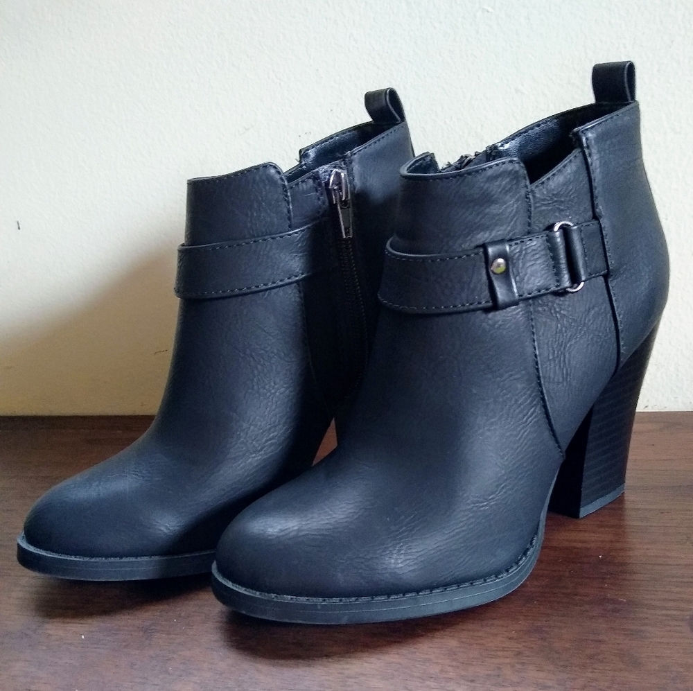 Charlotte Russe Black Booties